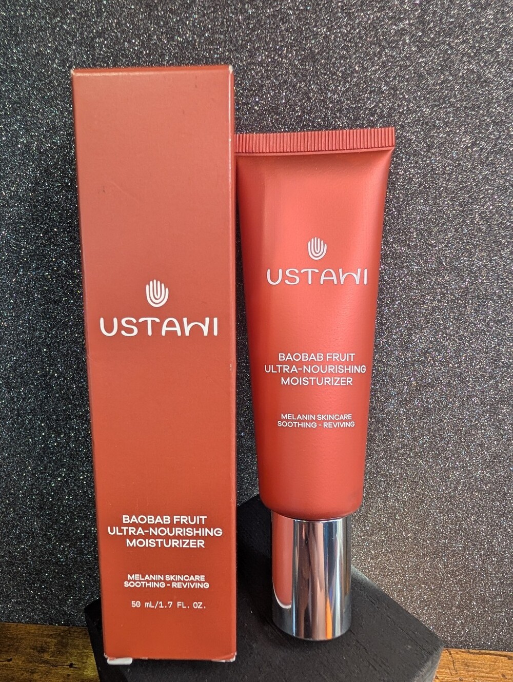 Ustawi Baobab Fruit Ultra-Nourishing Moisturizer Melanin Skincare 1.7 oz / 50 ml
